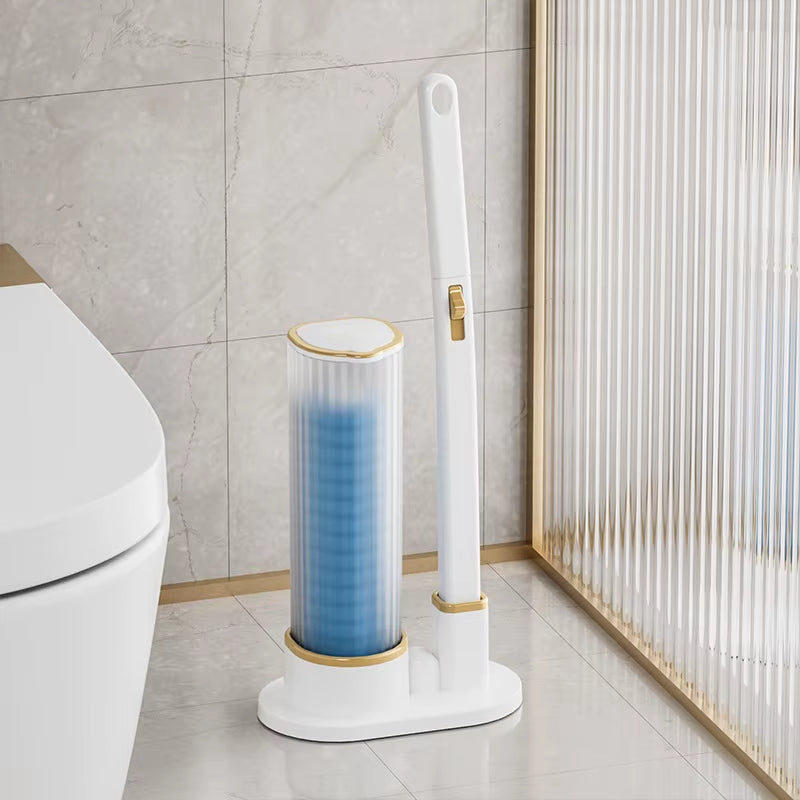 Disposable Toilet Brush Wall-Mounted Toilet Cleaner Replacement Head Cleaning Tool Toilet Brush WC Kit Bathroom Accessories