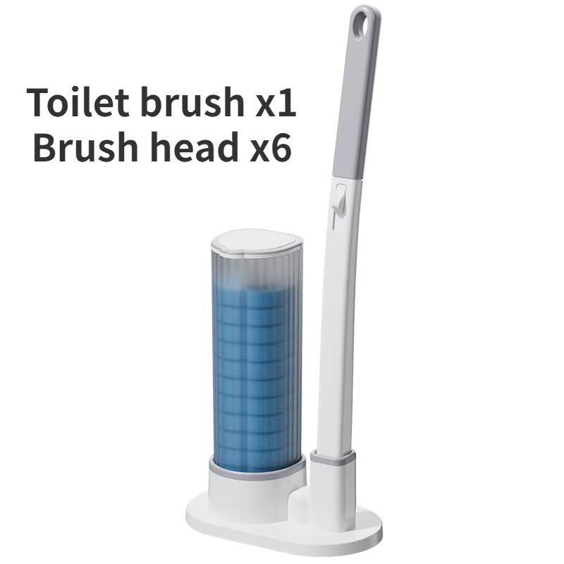 Disposable Toilet Brush Wall-Mounted Toilet Cleaner Replacement Head Cleaning Tool Toilet Brush WC Kit Bathroom Accessories
