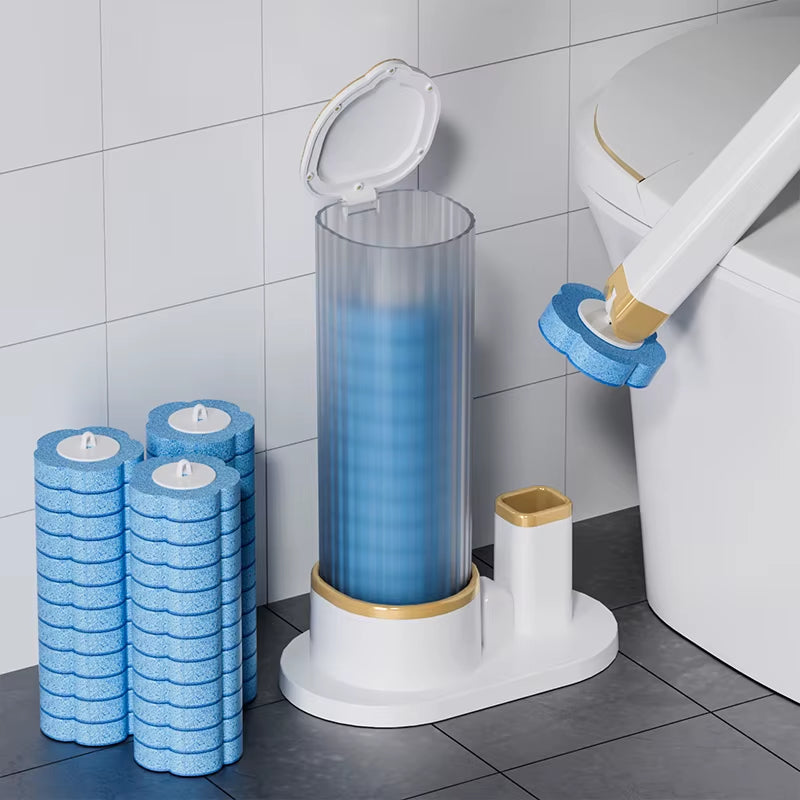 Disposable Toilet Brush Wall-Mounted Toilet Cleaner Replacement Head Cleaning Tool Toilet Brush WC Kit Bathroom Accessories