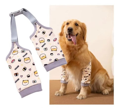 Dog knee protector pad and elbow support wrap