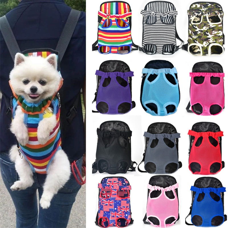 Breathable mesh pet travel backpack carrier