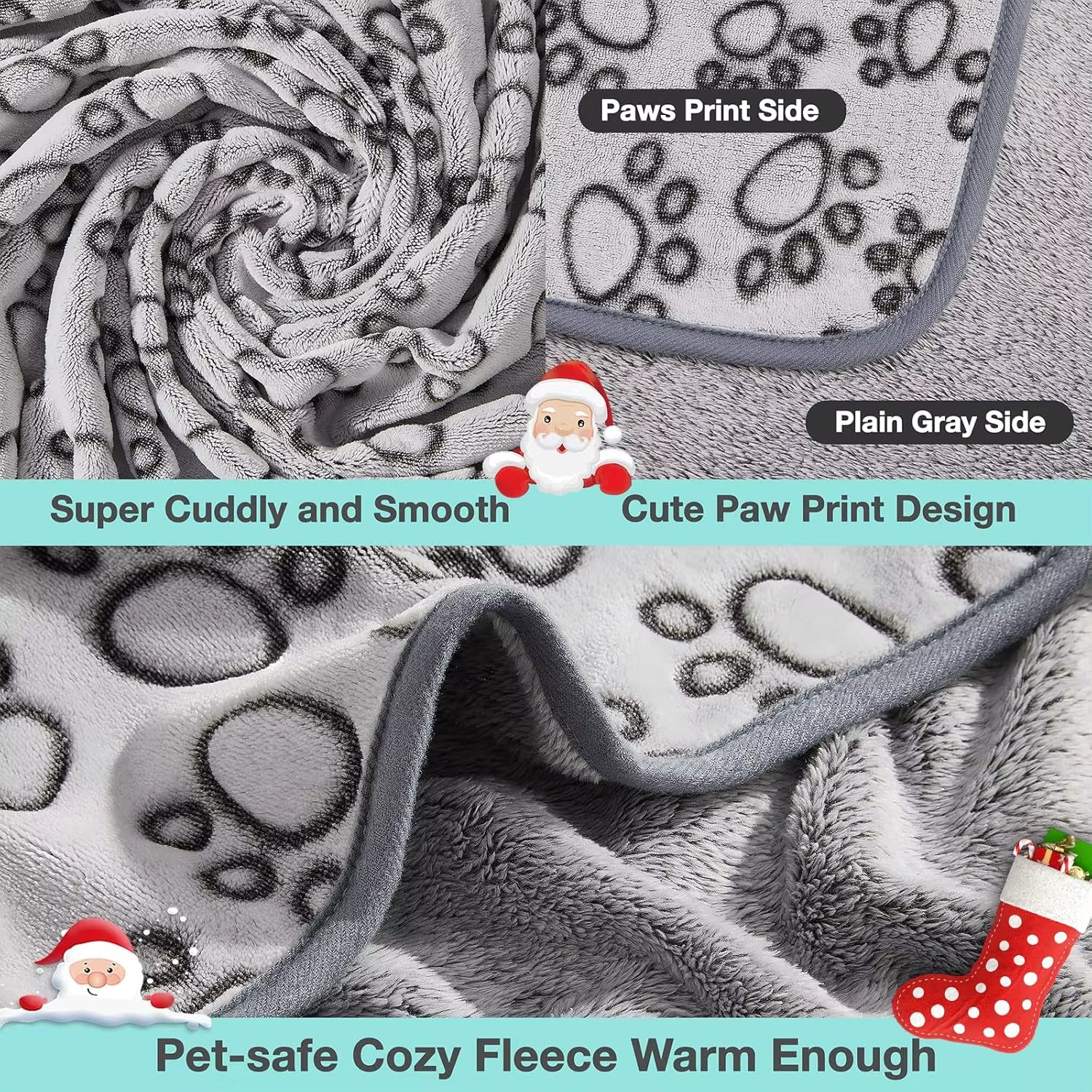 Premium Soft Dog Blanket Washable Cat Blanket for Indoor Cats Large Medium Small Dog Puppy Essentials