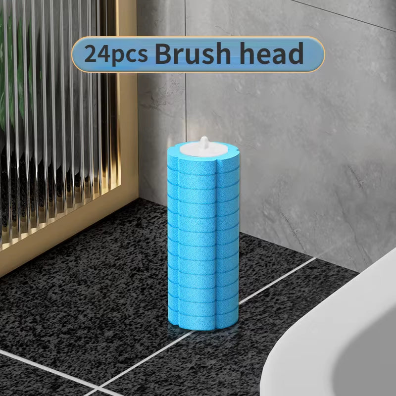 Disposable Toilet Brush Wall-Mounted Toilet Cleaner Replacement Head Cleaning Tool Toilet Brush WC Kit Bathroom Accessories