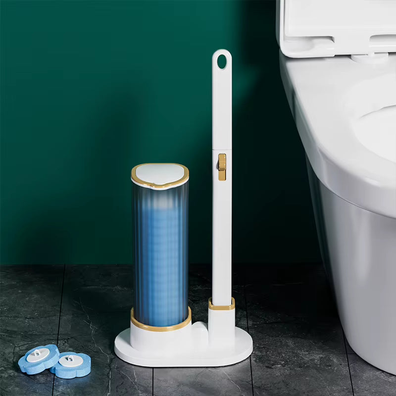 Disposable Toilet Brush Wall-Mounted Toilet Cleaner Replacement Head Cleaning Tool Toilet Brush WC Kit Bathroom Accessories