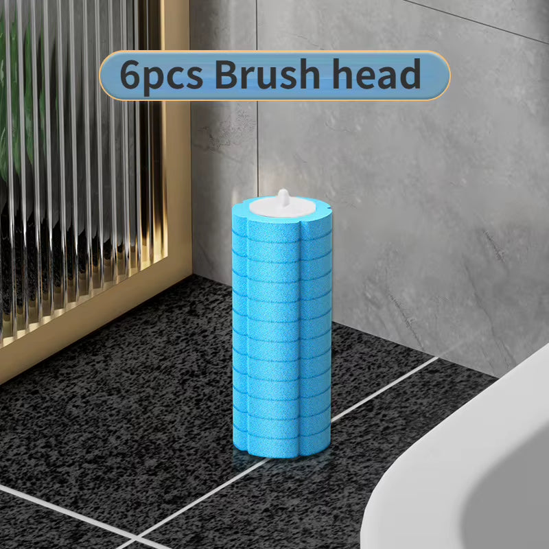 Disposable Toilet Brush Wall-Mounted Toilet Cleaner Replacement Head Cleaning Tool Toilet Brush WC Kit Bathroom Accessories