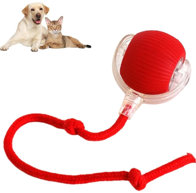 Automatic sensor rolling ball toy for pets