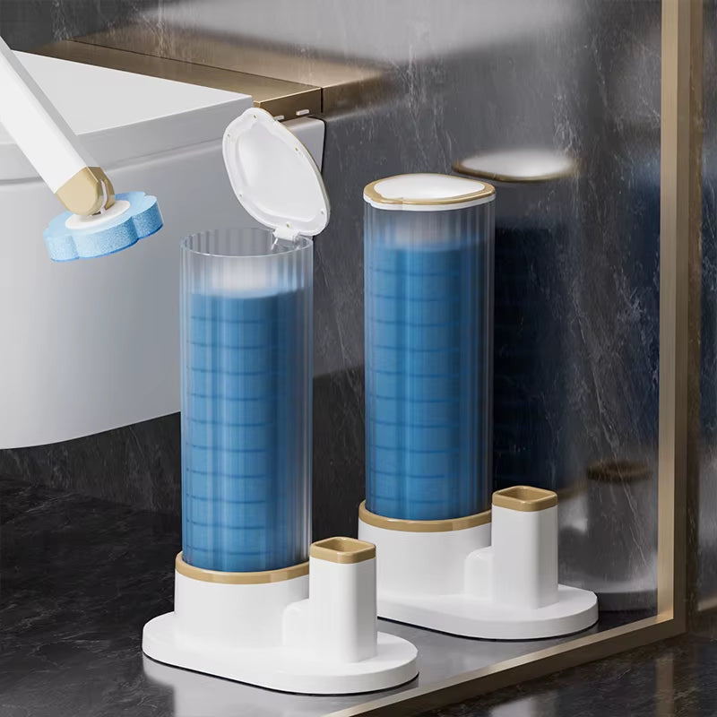 Disposable Toilet Brush Wall-Mounted Toilet Cleaner Replacement Head Cleaning Tool Toilet Brush WC Kit Bathroom Accessories
