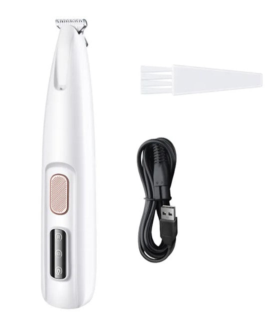Pet paw trimmer with built-in LED light