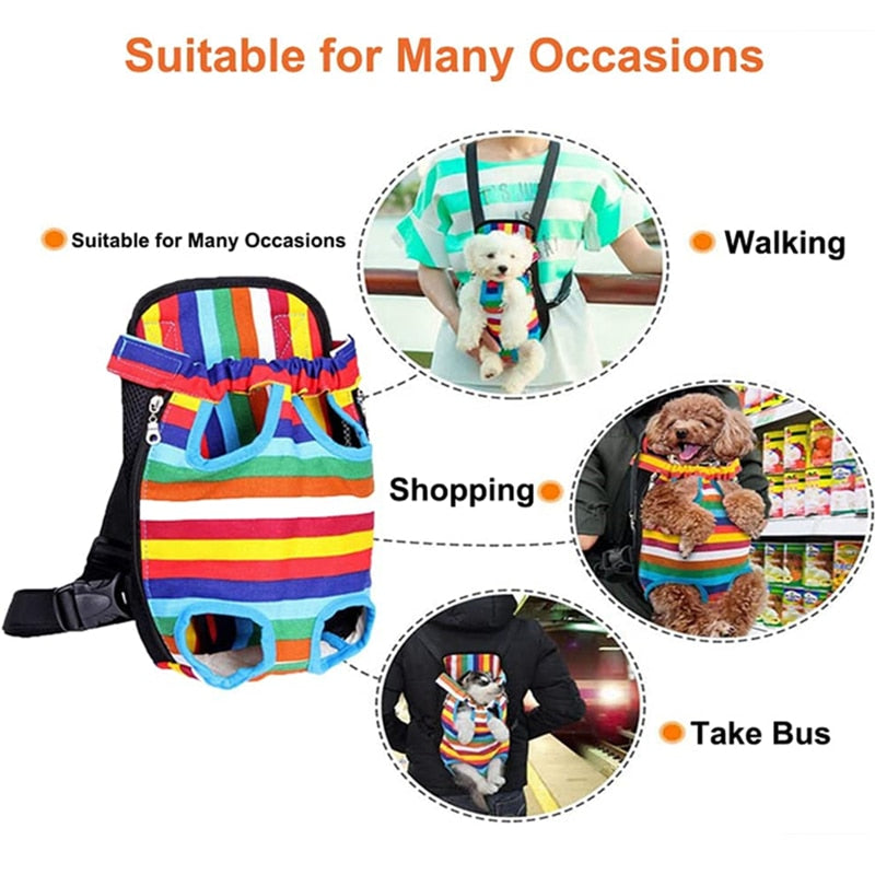 Breathable mesh pet travel backpack carrier